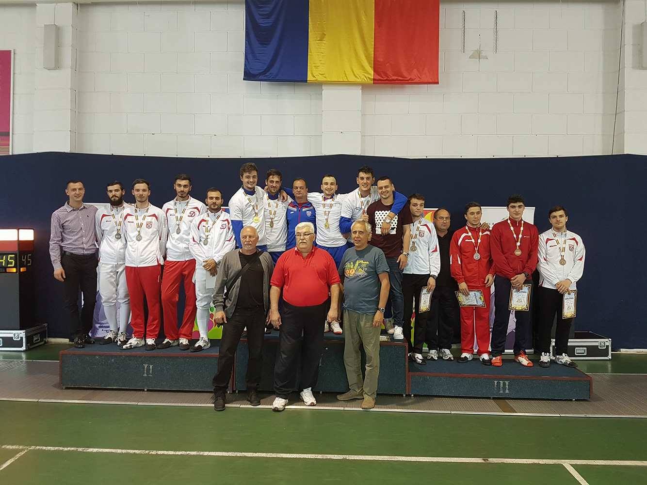 CSA Steaua a câștigat Campionatul Național de sabie seniori de la București, ediția 2017, în proba masculină pe echipe