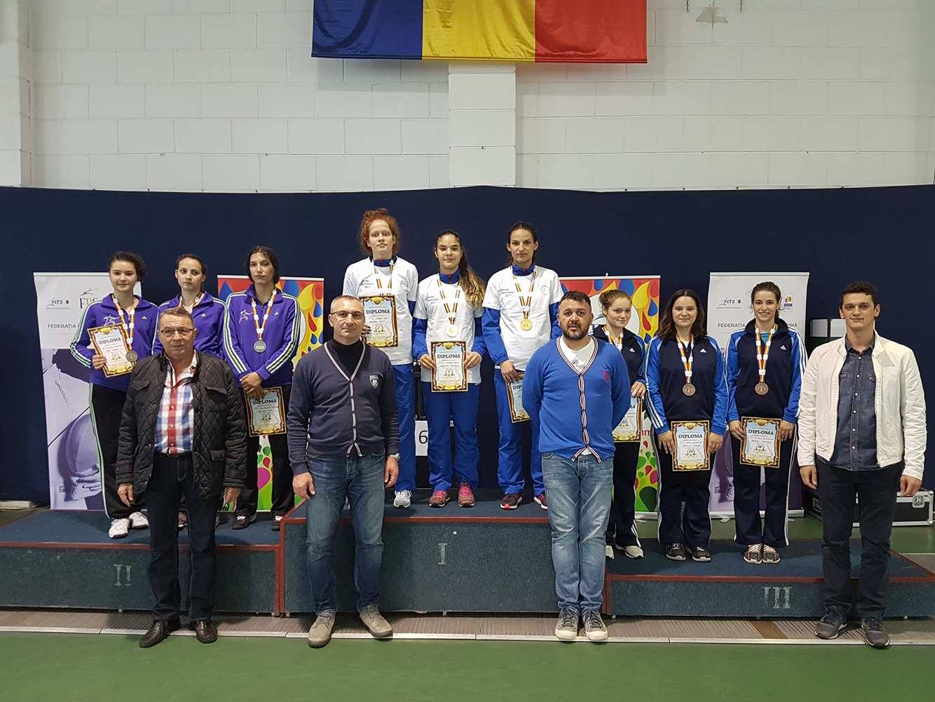 CSA Steaua a câștigat Campionatul Național de floretă seniori de la București, ediția 2017, în proba feminină pe echipe