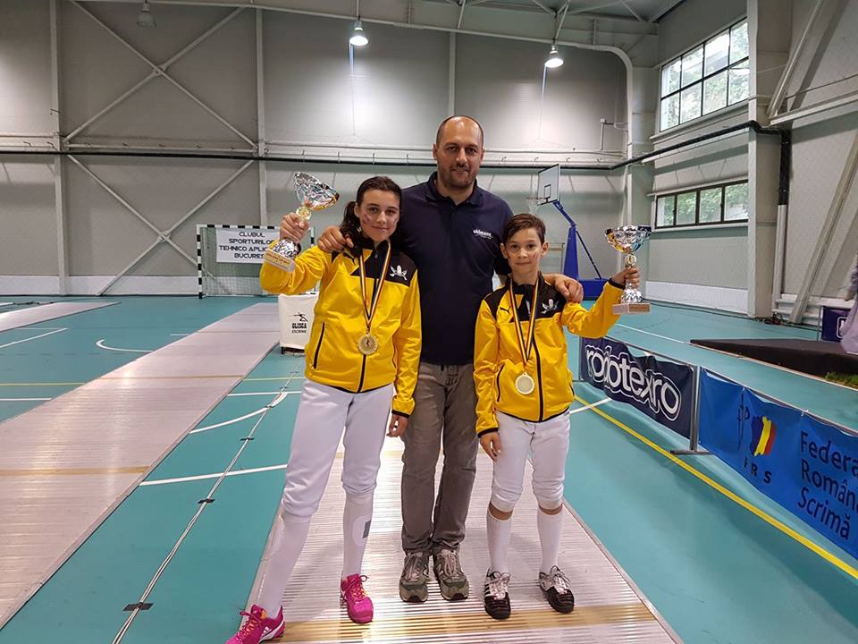 Andreea Mitruș, Dacian Enache și Maria Alexe s-au impus în ziua a doua a Cupei CSTA la sabie pentru copii de la Buftea