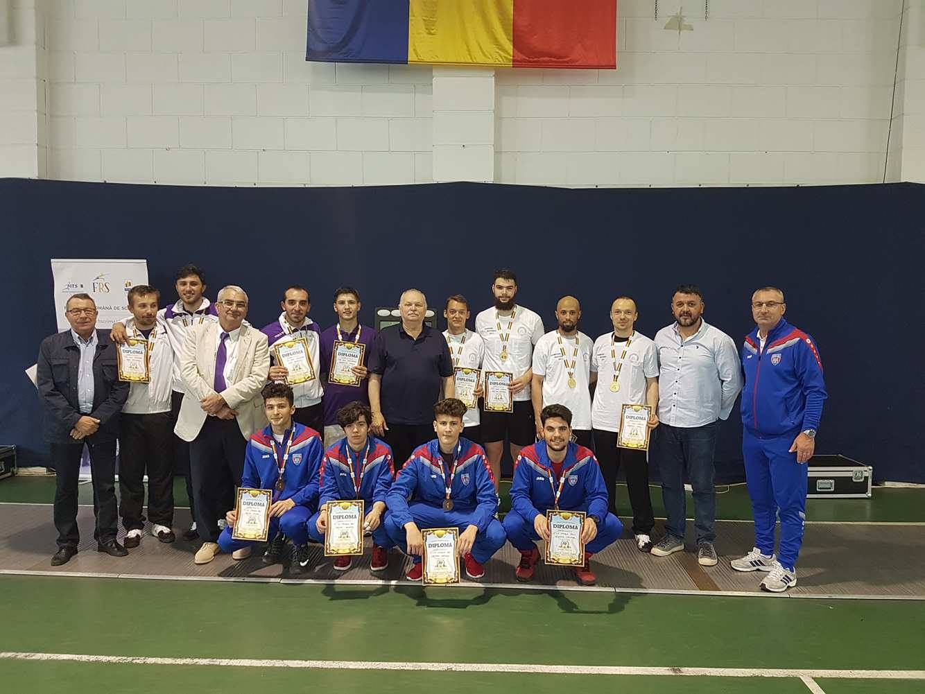 CSU Cluj Napoca a câștigat Campionatul Național de floretă seniori de la București, ediția 2017, în proba masculină pe echipe