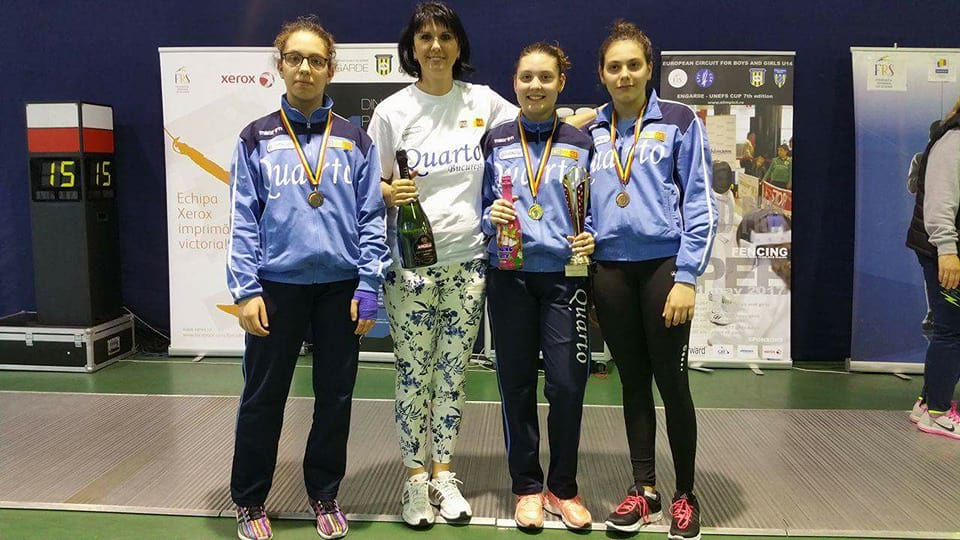 Mihaela Leonte și Tudor Zărnescu sunt câștigătorii zilei a doua în Cupa Engarde-UNEFS la spadă pentru copii, speranțe și cadeți