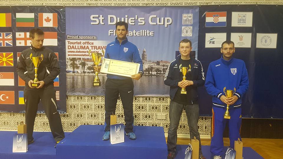 Alin Mitrică a câștigat etapa satelit de Cupă Mondială la spadă seniori masculin individual de la Split