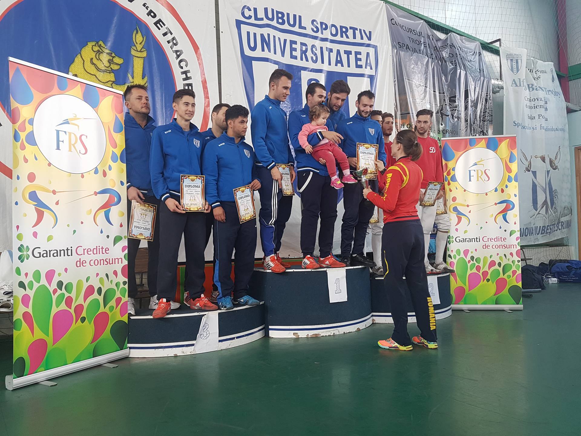 CSU Craiova2 a câștigat Cupa României la spadă de la Craiova, ediția 2017, în proba masculină pe echipe