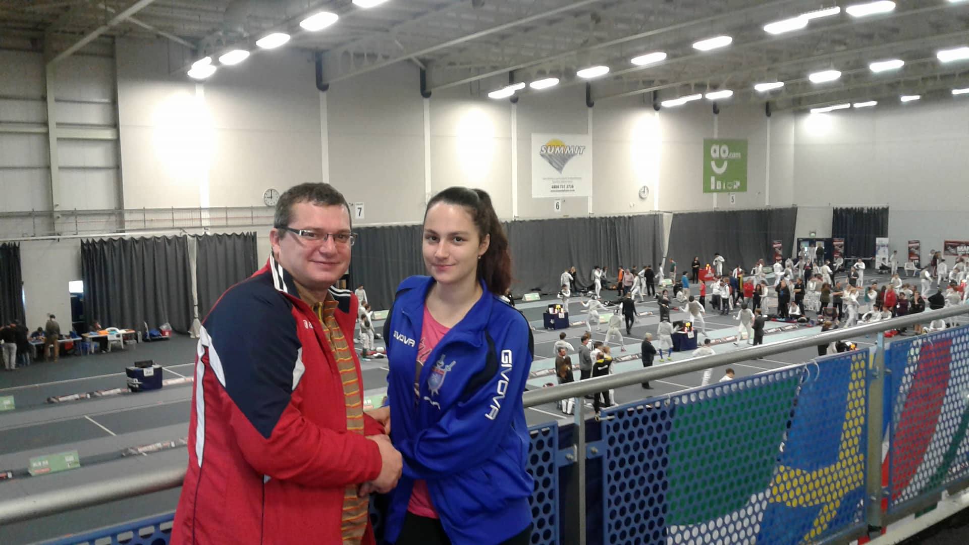Teodora Șofran (CS Satu Mare) – locul 45 la etapa din Circuitul European de floretă cadeți de la Manchester