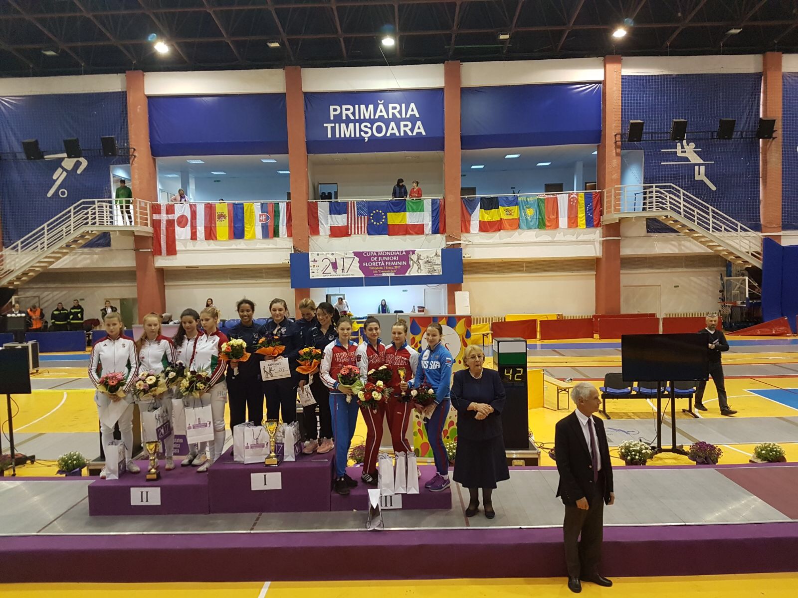 România – locul 8 la etapa de Cupă Mondială de floretă feminin juniori de la Timișoara, în proba pe echipe