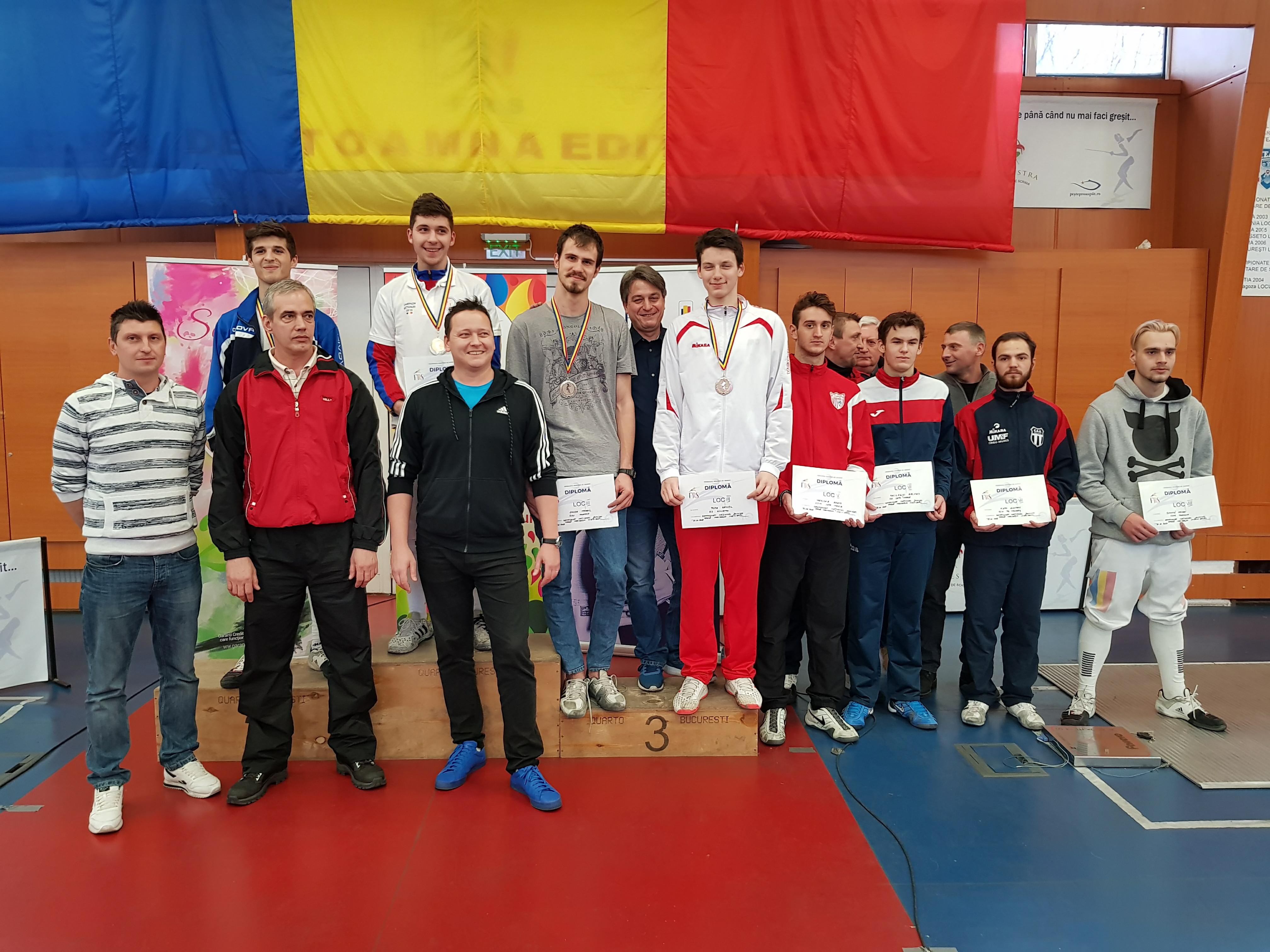 Mihai Bigea a câștigat Campionatul Național de spadă pentru juniori de la București, ediția 2018, în proba masculină la individual