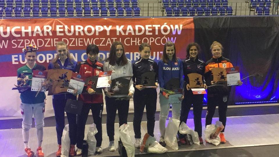 Andrada Ghica – locul 8 la etapa din Circuitul European de cadeți de la Cracovia, în proba de spadă feminin individual