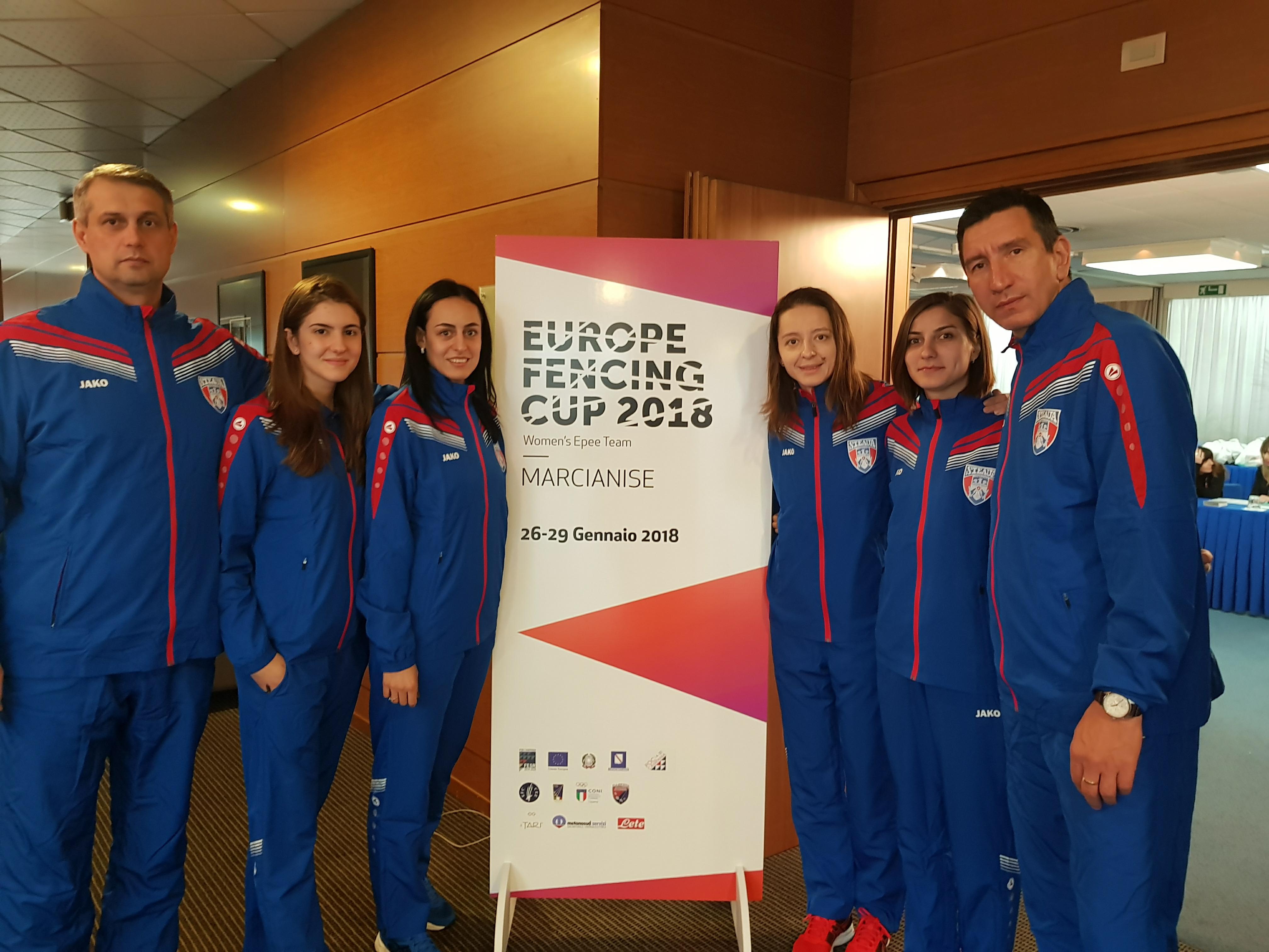 Echipa de spadă feminin a clubului CSA Steaua concurează sâmbătă la Cupa Europei de la Caserta (Italia)