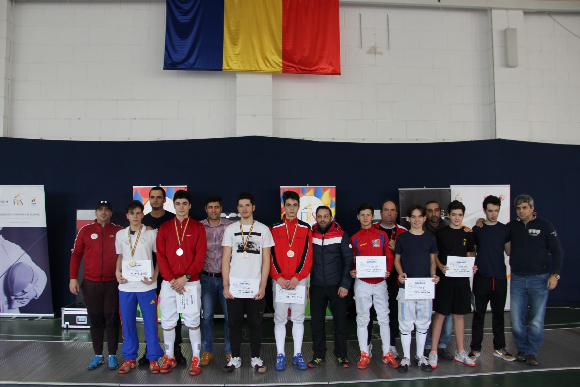 Rareș Ailinca a câștigat Campionatul Național de sabie pentru cadeți de la București, ediția 2018, în proba masculină la individual