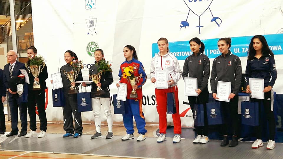 Rebeca Cândescu – locul trei la etapa din Circuitul European de la Poznan, în proba de floretă feminin individual