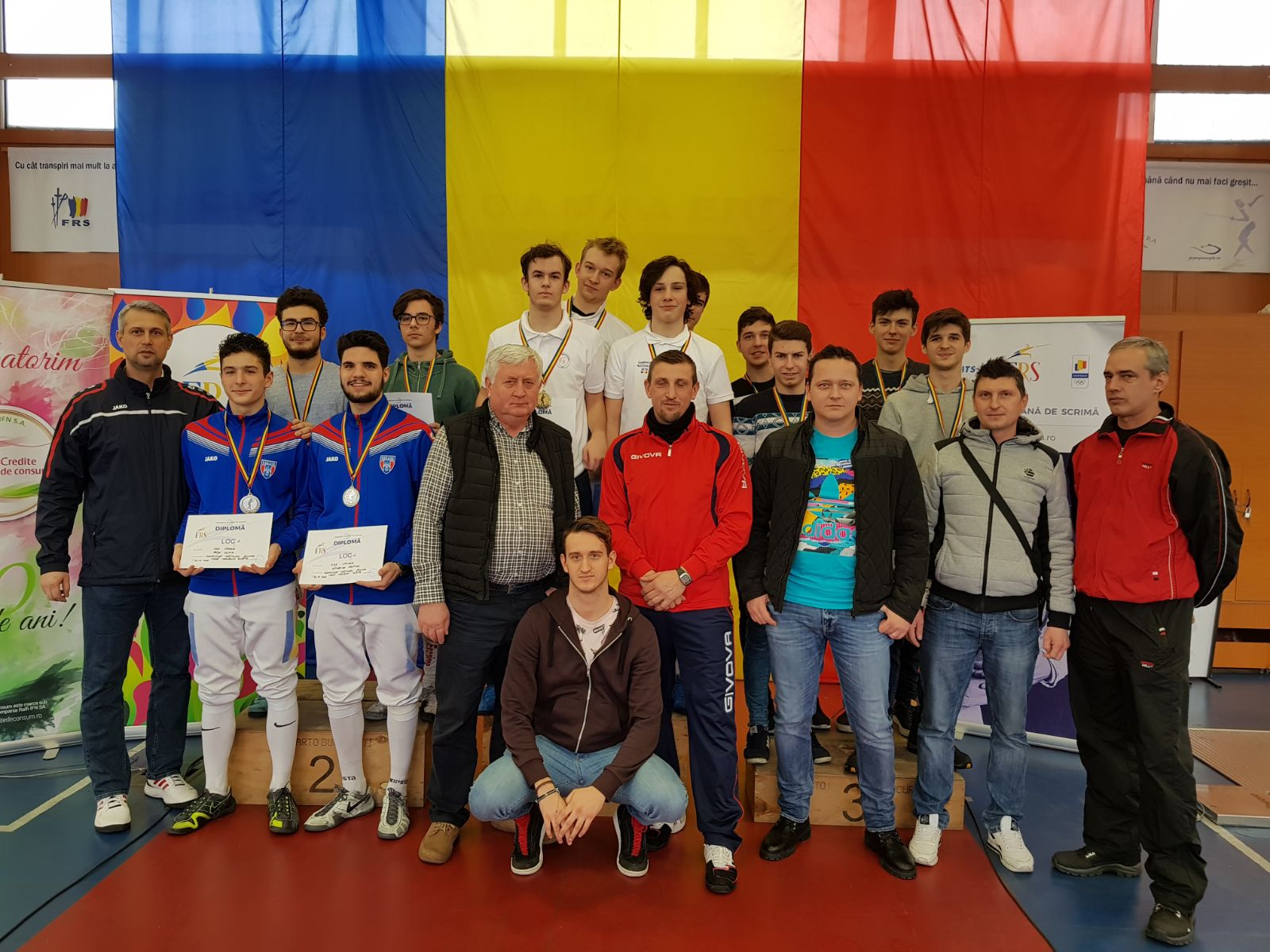 CS Satu Mare a câștigat Campionatul Național de spadă pentru juniori de la București, ediția 2018, în proba masculină pe echipe