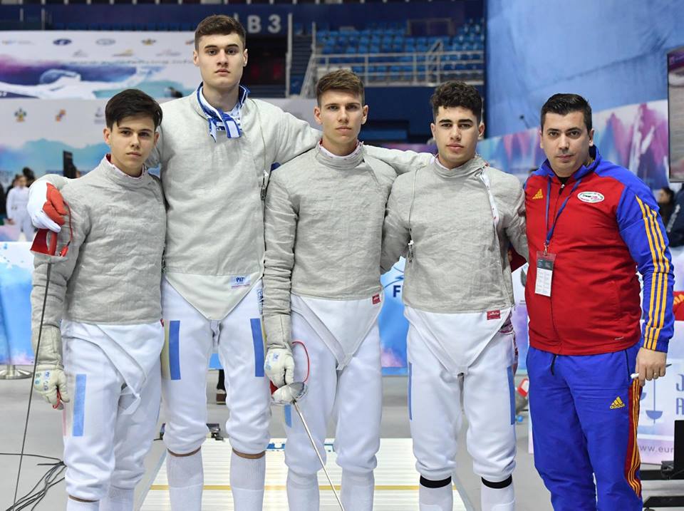 România – locul 7 la Campionatul European de la Soci, în proba de sabie juniori masculin echipe