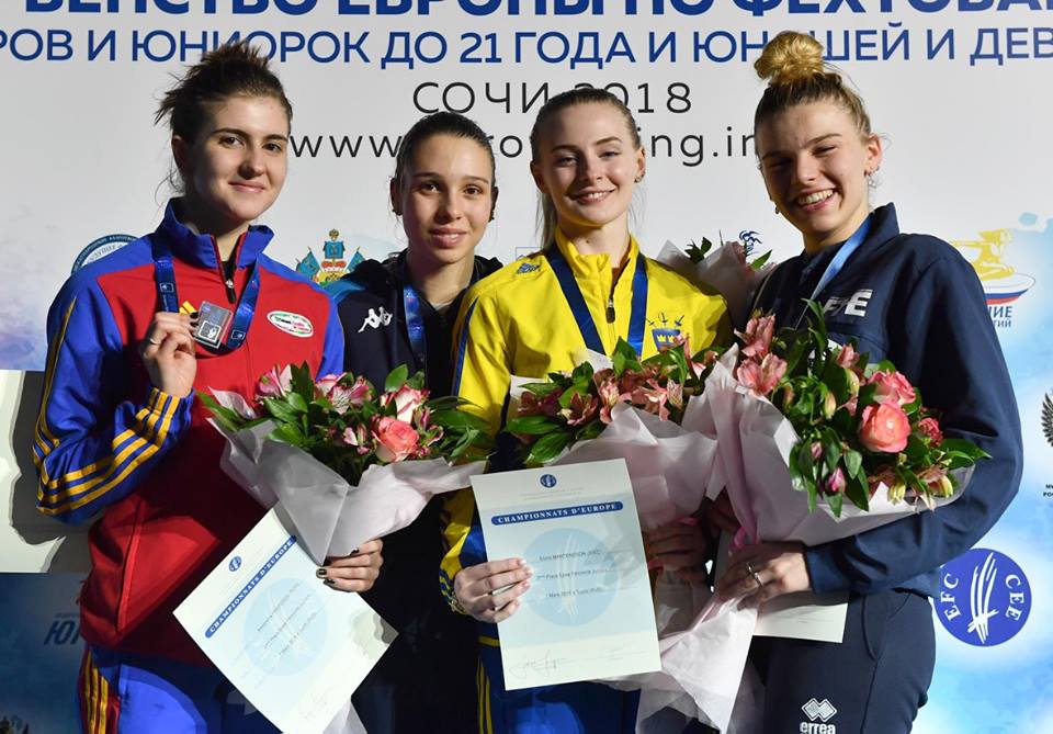 Alexandra Predescu a cucerit medalia de argint la Campionatul European de la Soci, în proba de spadă juniori feminin individual