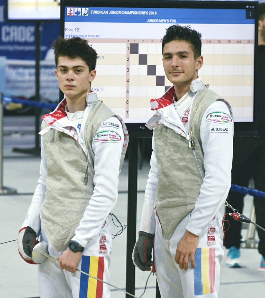 Silviu Roșu-locul 31 și Alexandru Pîrva-locul 59 la Campionatul European de la Soci, în proba de floretă juniori masculin individual