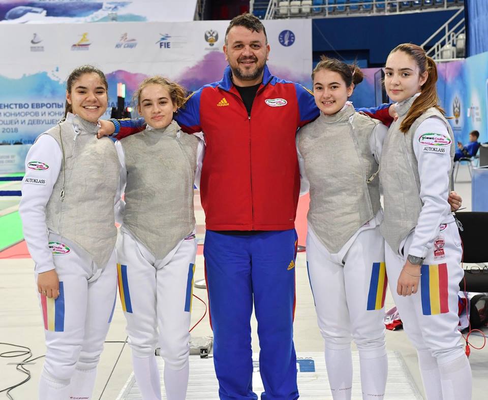ACUM LIVE: România trage la Campionatul European de la Soci, în proba de floretă cadeți feminin echipe