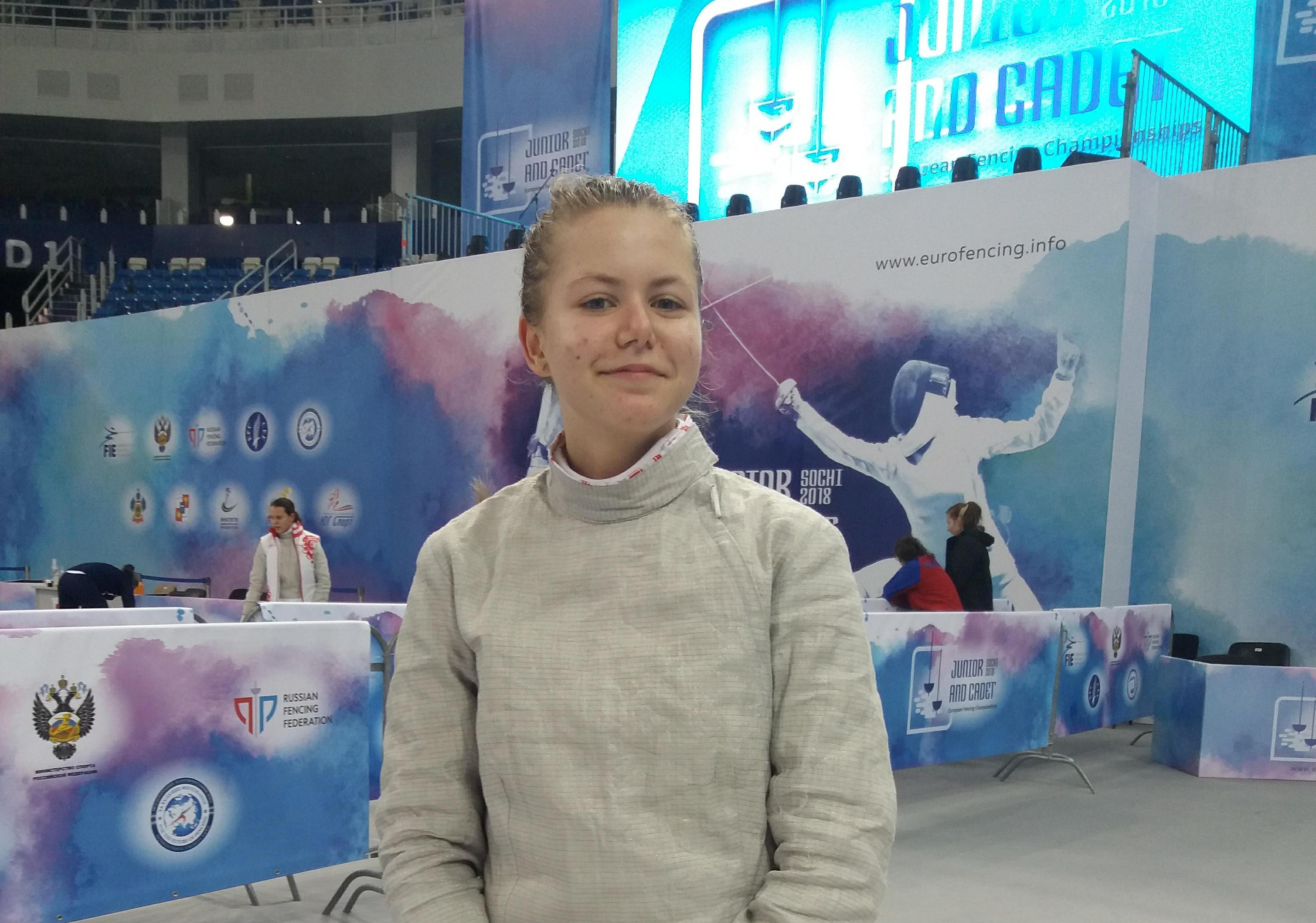 Felicia Iacob-locul 14, Maria Matei-locul 17, Ilinca Pantiș-locul 30 și Maria Badea-locul 46 la Campionatul European de la Soci, în proba de sabie cadeți feminin individual