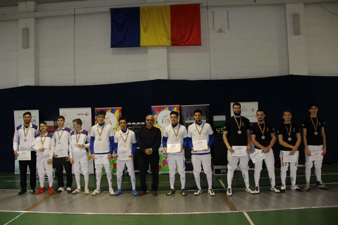 CSA Steaua a câștigat Campionatul Național de floretă tineret de la București, ediția 2018, în proba masculină pe echipe