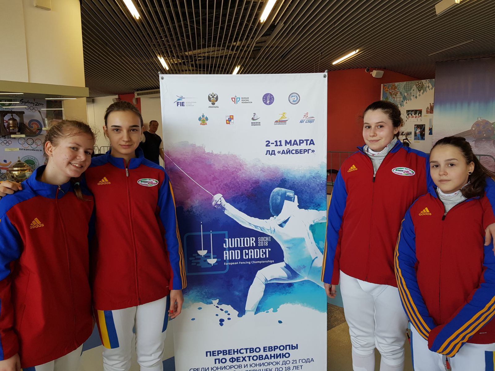 România – locul 6 la Campionatul European de la Soci, în proba de sabie cadeți feminin echipe