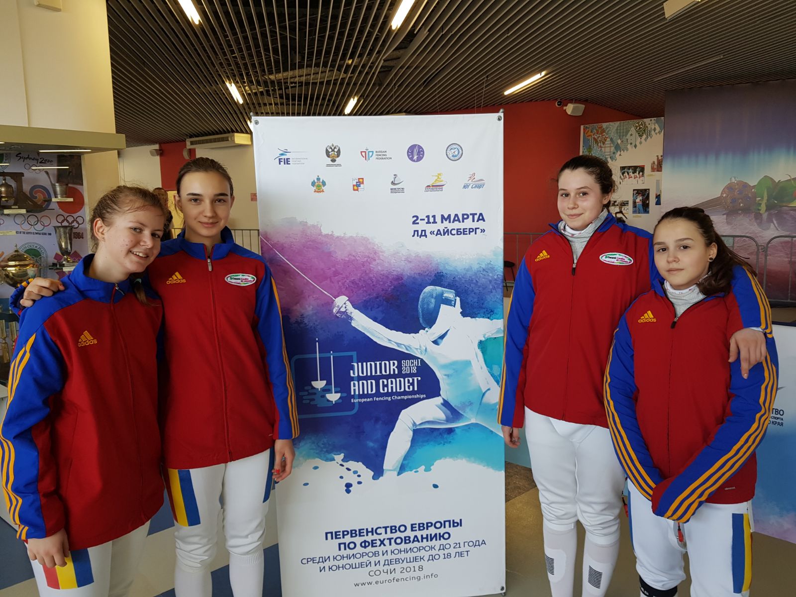 ACUM LIVE: Pantiș, Badea, Matei și Iacob trag la Campionatul European de la Soci, în proba de sabie cadeți feminin individual