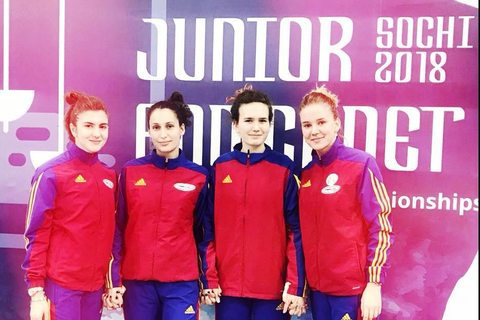 ACUM LIVE: România trage la Campionatul European de la Soci, în proba de spadă juniori feminin echipe