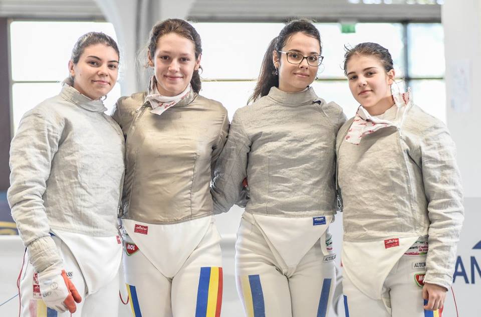 România – locul 18 la Campionatul Mondial de cadeți și juniori de la Verona, în proba de sabie juniori feminin echipe