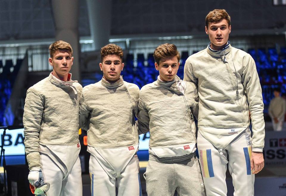 România – locul 10 la Campionatul Mondial de cadeți și juniori de la Verona, în proba de sabie juniori masculin echipe