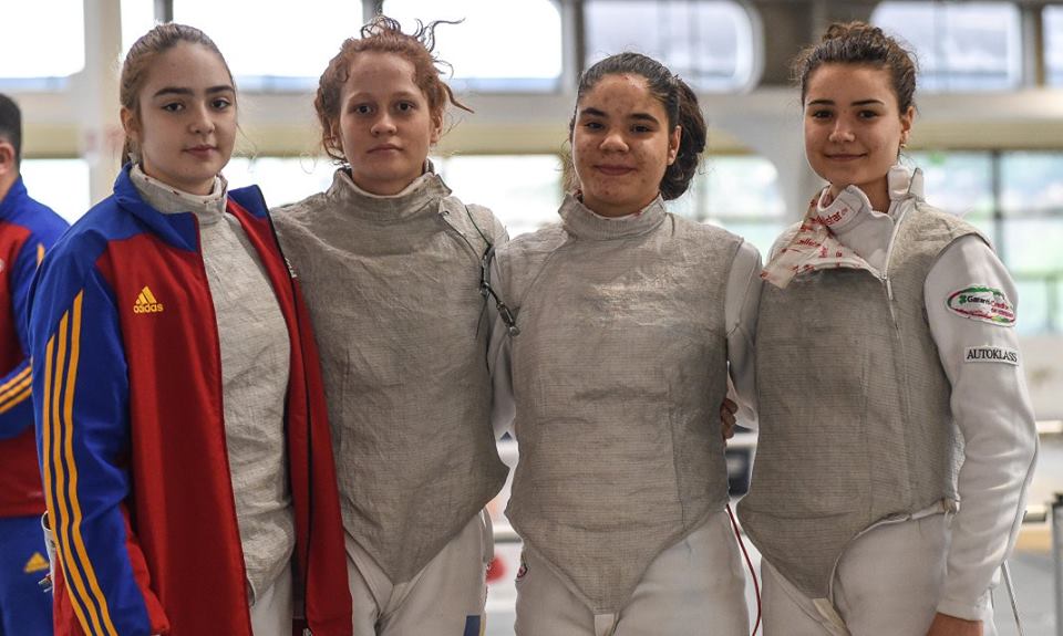 România-locul 14 la Campionatul Mondial de cadeți și juniori de la Verona, în proba de floretă juniori feminin echipe