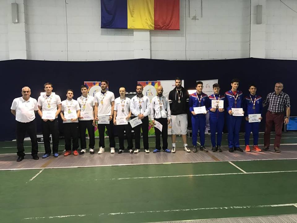 CSU Poli Timișoara a câștigat Campionatul Național de floretă seniori de la București, ediția 2018, în proba masculină pe echipe