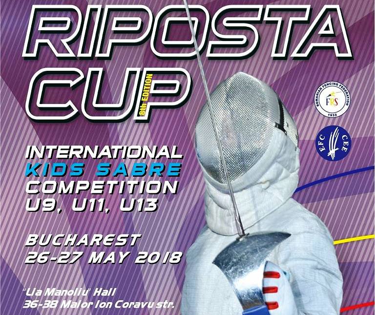 Astăzi și mâine are loc la București ediția a opta a trofeului internațional de sabie pentru copii – Cupa Riposta