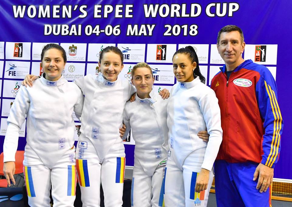 România – locul 13 la etapa de Cupă Mondială de la Dubai, în proba de spadă seniori feminin echipe