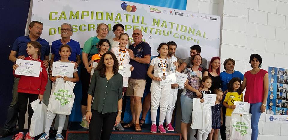 Maria Mușat (ACS Stesial) a câștigat Campionatul Național de scrimă pentru copii de la București, ediția 2018, în proba de spadă feminin, la categoria 8-9 ani