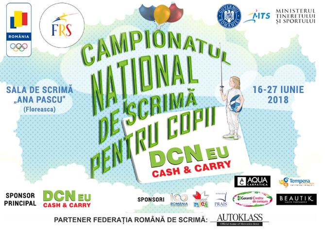Mari vedete ale sportului românesc vor premia medaliații de la Campionatul Național de scrimă pentru copii, ediția 2018
