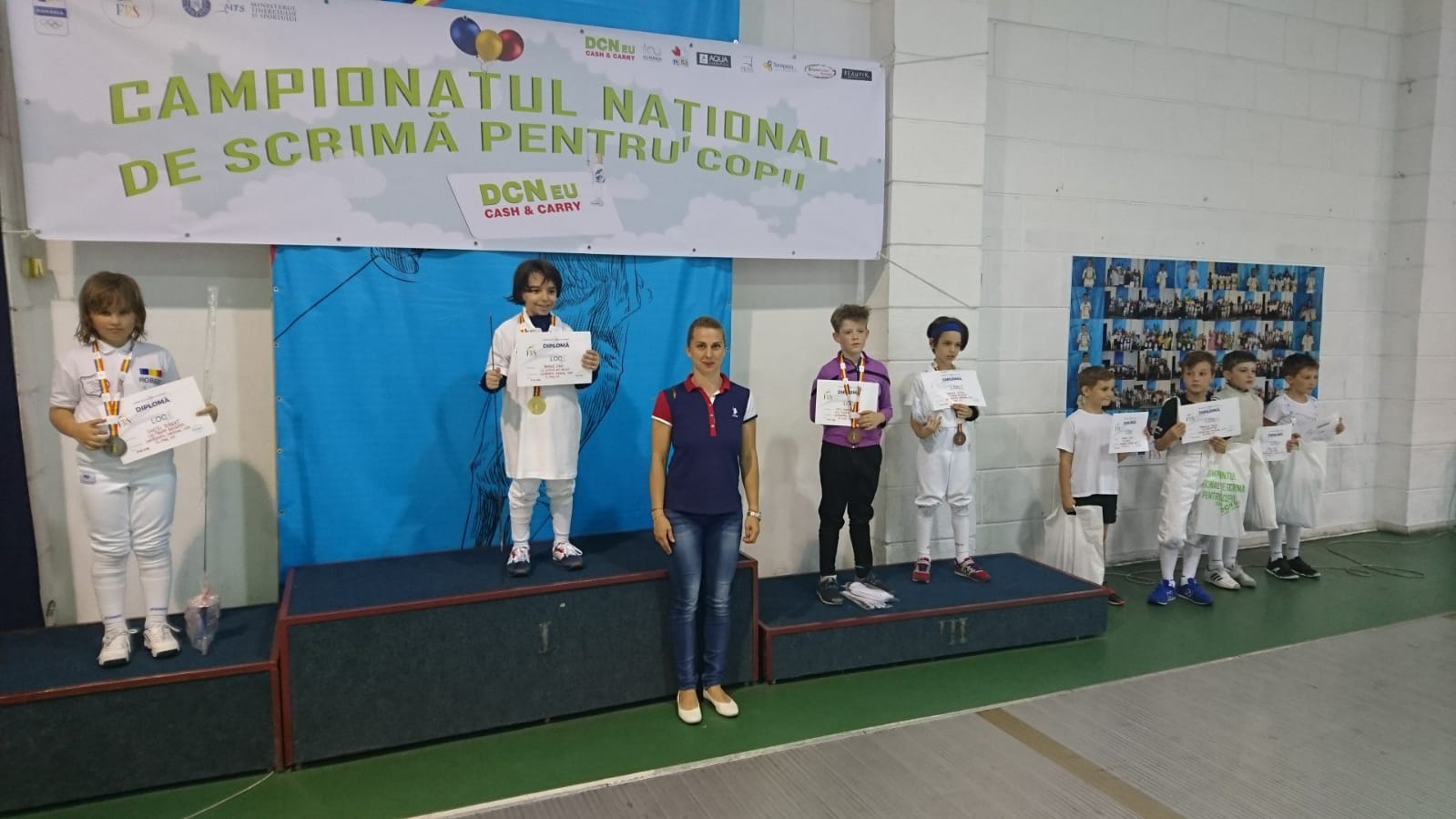 Erik Binder (CS Chimia Rm. Vâlcea) a câștigat Campionatul Național de scrimă pentru copii, ediția 2018, în proba de floretă masculin, la categoria 8-9 ani