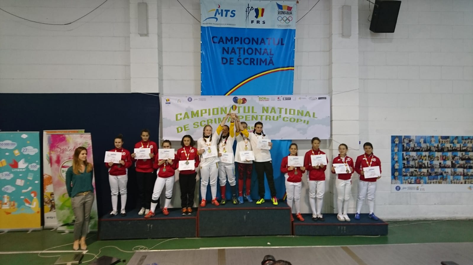 CSA Steaua a câștigat Campionatul Național de scrimă pentru copii, ediția 2018, în proba de sabie feminin echipe