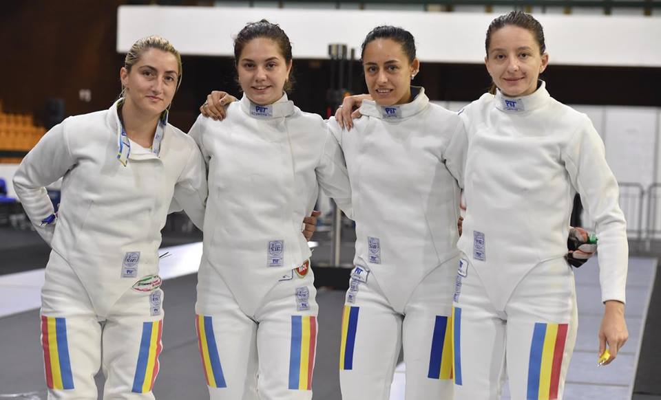 România – locul 8 la Campionatul European de scrimă seniori de la Novi Sad, în proba de spadă feminin echipe