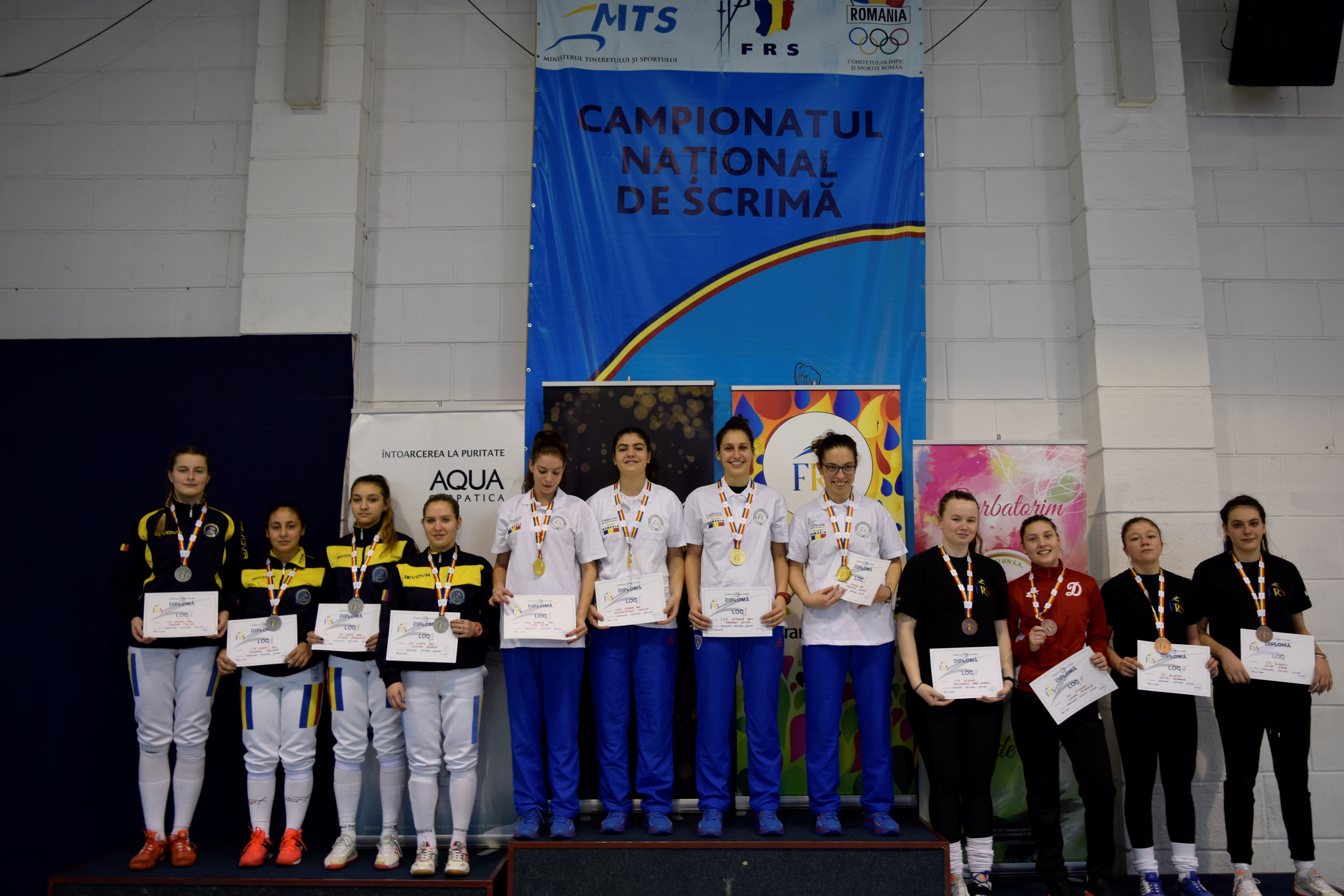 Campionatul Naţional 2019, juniori, spadă feminin, echipe