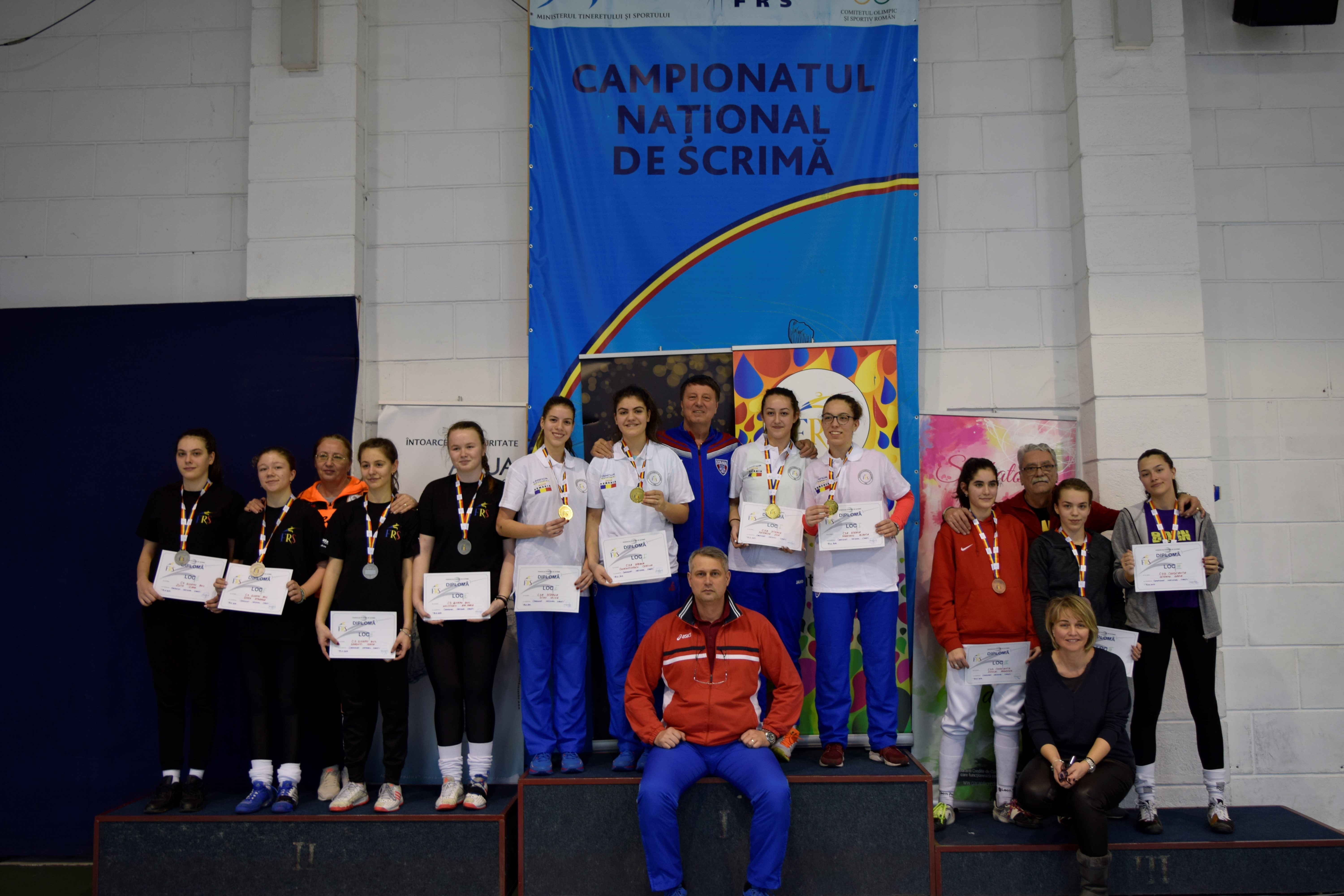 Campionatul Național 2019, cadeți, spadă feminin, echipe – Sala Ana Pascu, București