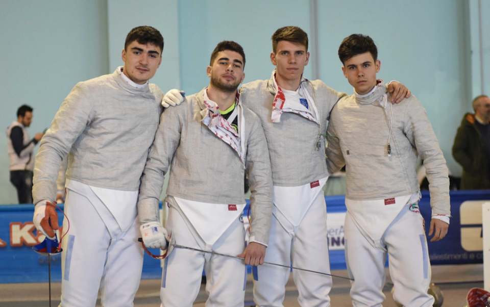 C.E. de cadeți și juniori – Foggia 2019 – juniori, sabie masculin, echipe
