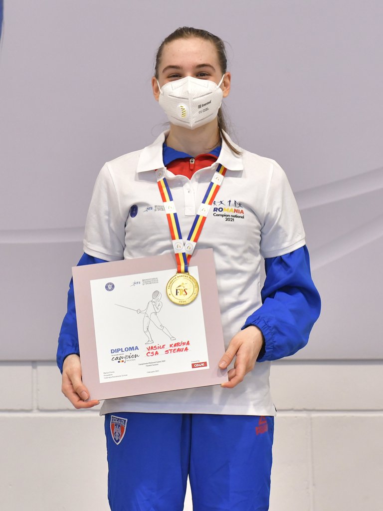 Karina Vasile – campioana floretistelor cadete!