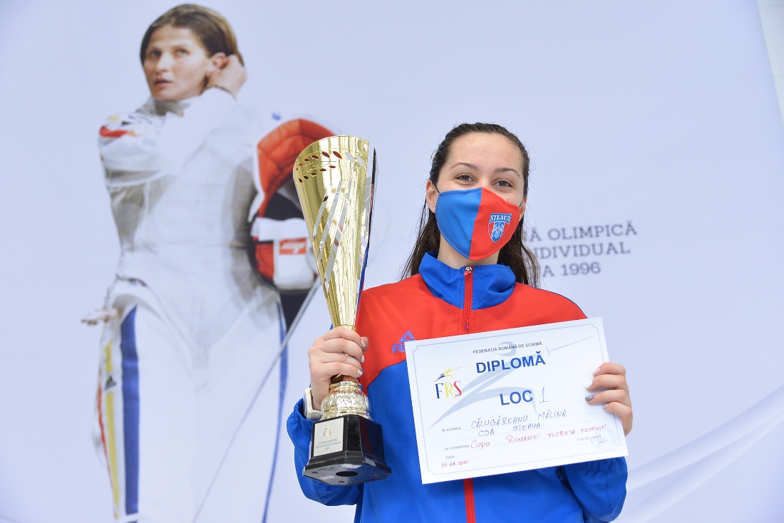 Mălina Călugăreanu a câștigat Cupa României la floretă!