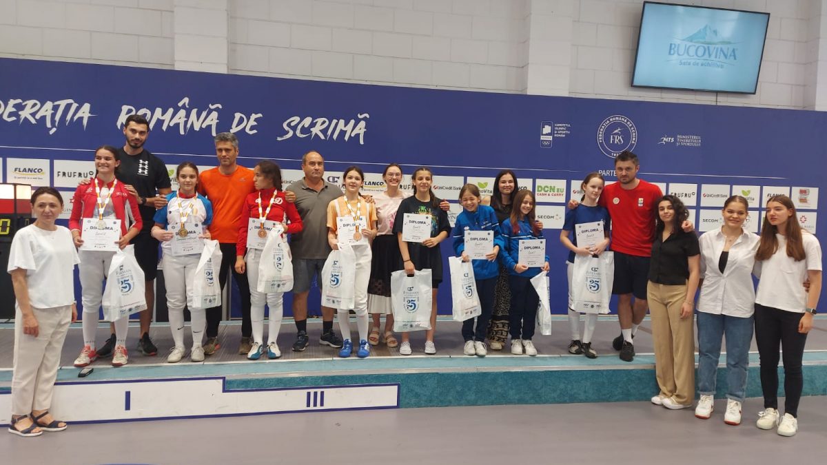 Sofia Corlătescu a câștigat titlul feminin la sabie copii U13!
