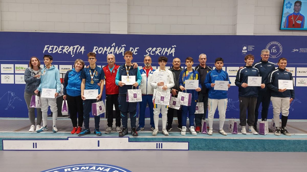 Mihai Ghencea a câștigat titlul național la spadă U15