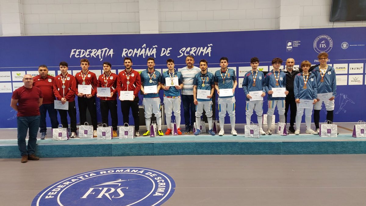 CSA Steaua a câștigat titlul național la floretă echipe masculin – tineret!