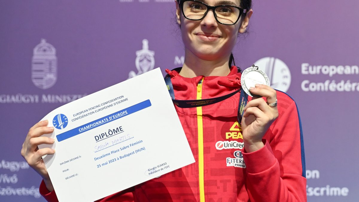 Budapesta 2023: Sabina Martiș este vicecampioană europeană la sabie U23!