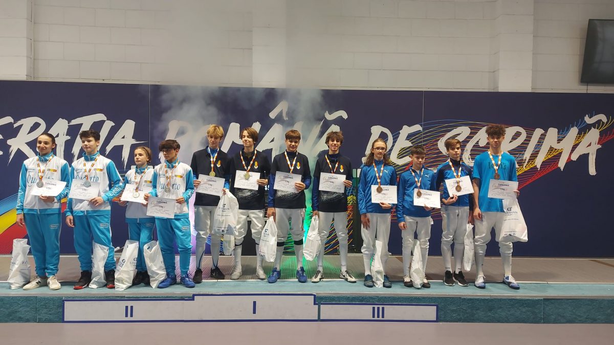 CS UNEFS București este campioana națională U15 la spadă masculin echipe