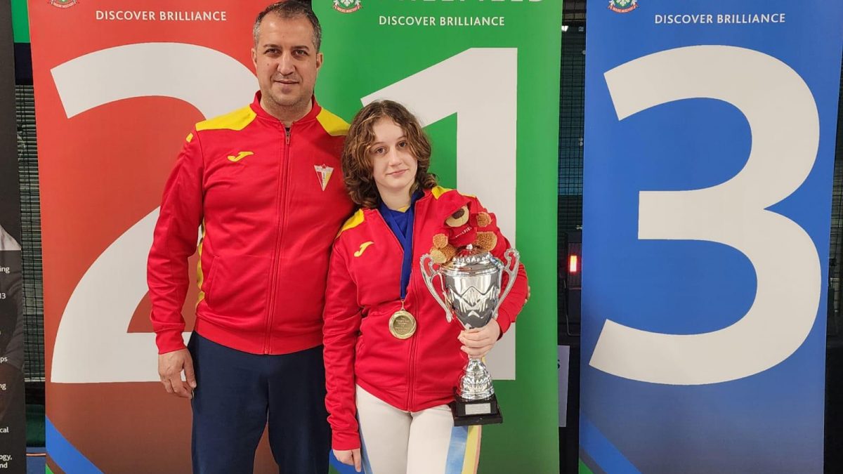 Antonia Stănescu – aur la Millfield Cup U14