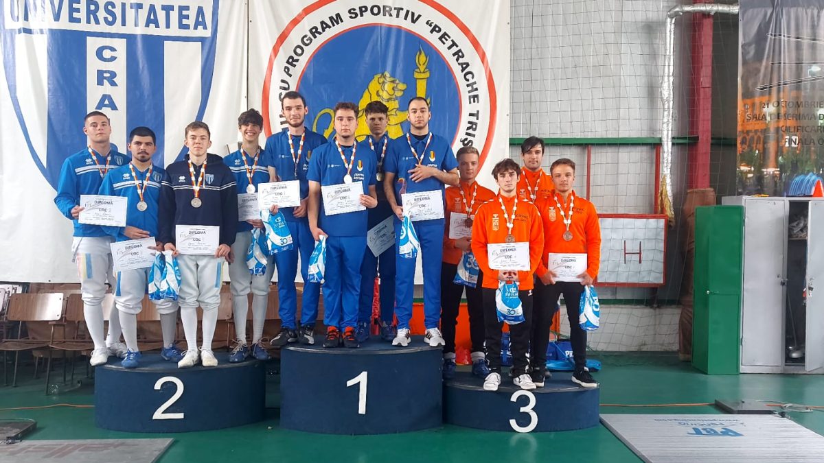 Campioana României la spadă tineret echipe masculin este CS UNEFS București!