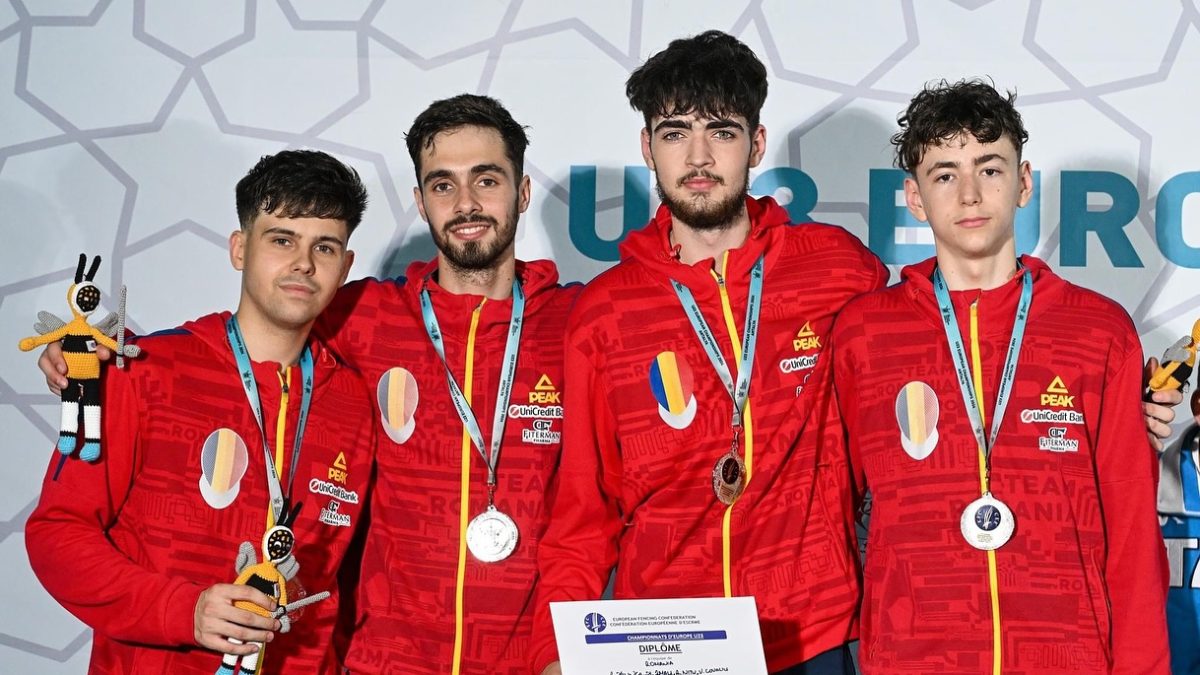 Antalya 2024: România – argint european U23 la sabie echipe masculin!