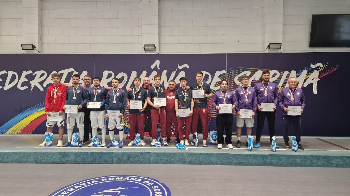 CS Rapid București a câștigat titlul național la floreta masculin echipe