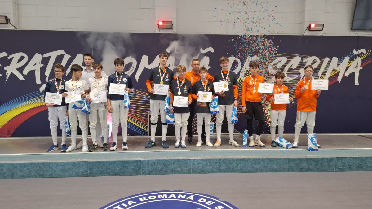 CS Satu Mare 1 a cucerit titlul național la spadă masculin echipe, categoria speranțe
